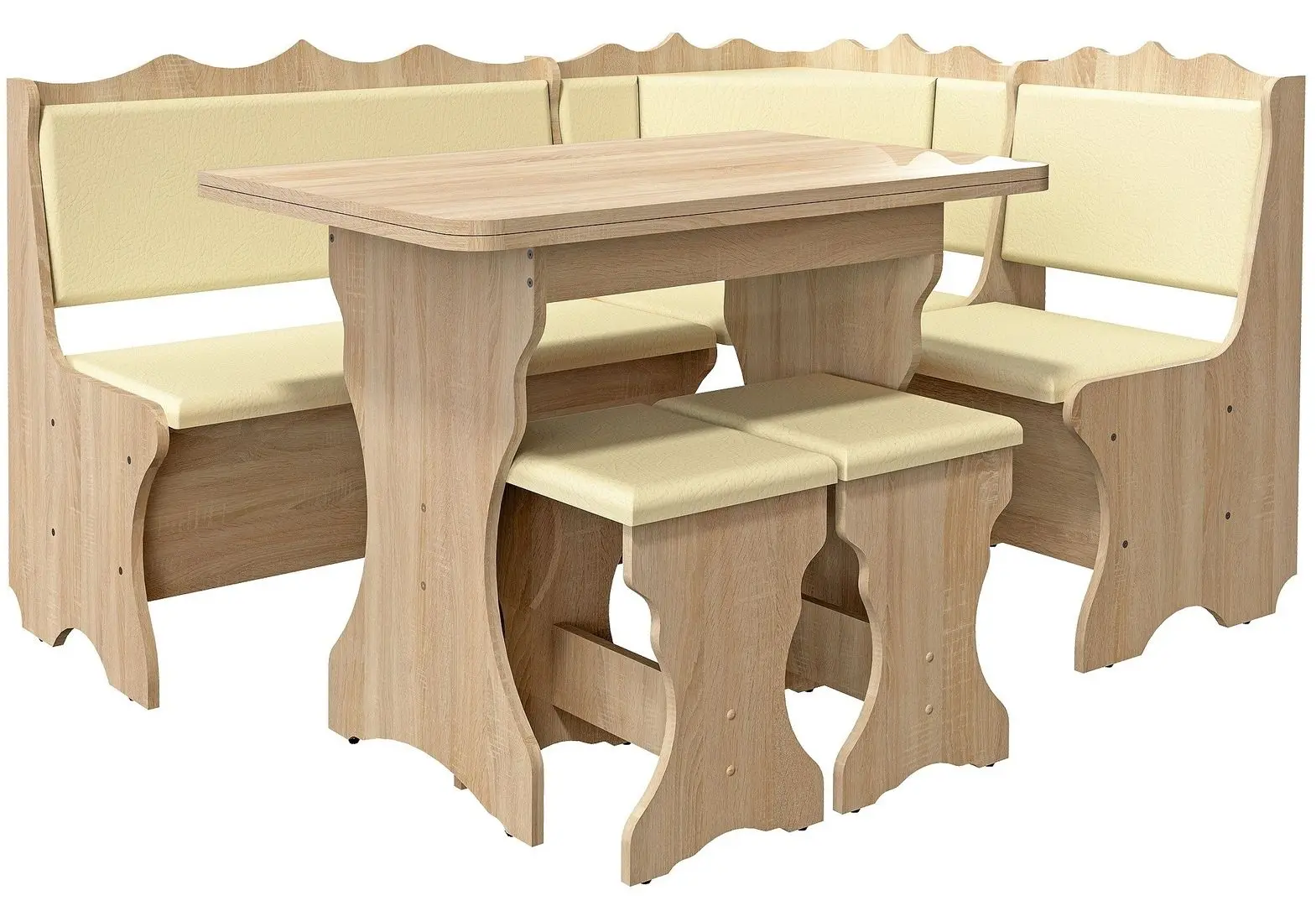 Кухонный уголок Marcel Prod Siria 2 табурета (Sonoma Oak)