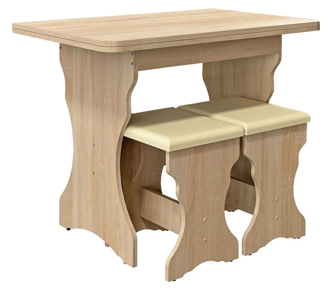 Кухонный уголок Marcel Prod Siria 2 табурета (Sonoma Oak)