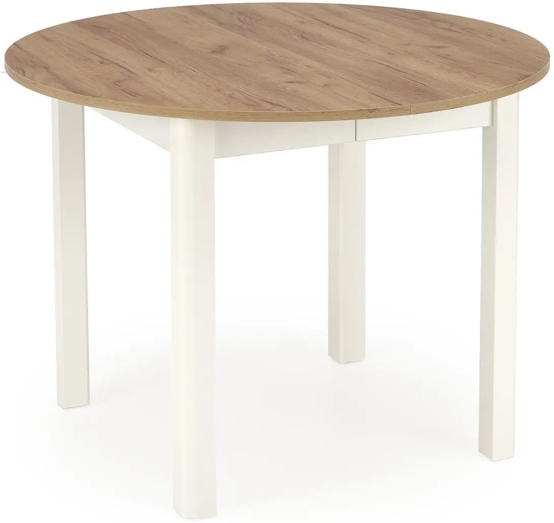 Masa extensibila Halmar Ringo 102/142x102cm (Craft Oak/White)