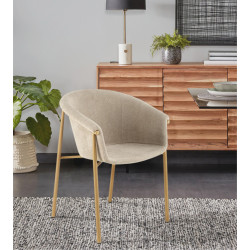 Scaun Halmar K489 (Beige/Natural)