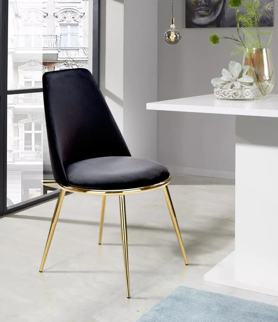 Стул Halmar K460 (Black/Gold)