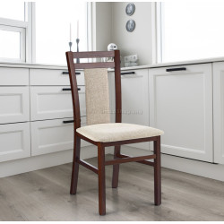 Стул Halmar Hubert 8 Lars 07 (Dark Walnut/Beige)