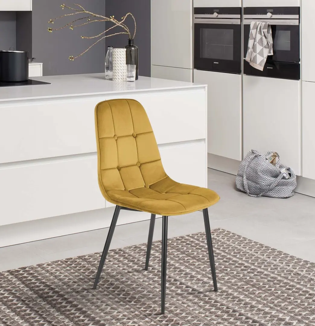 Scaun Halmar K417 (Mustard/Black)