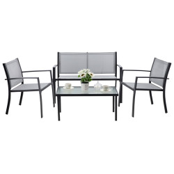 Set mobilier de gradina GardenLine ANH0846 (Grey) Thumb