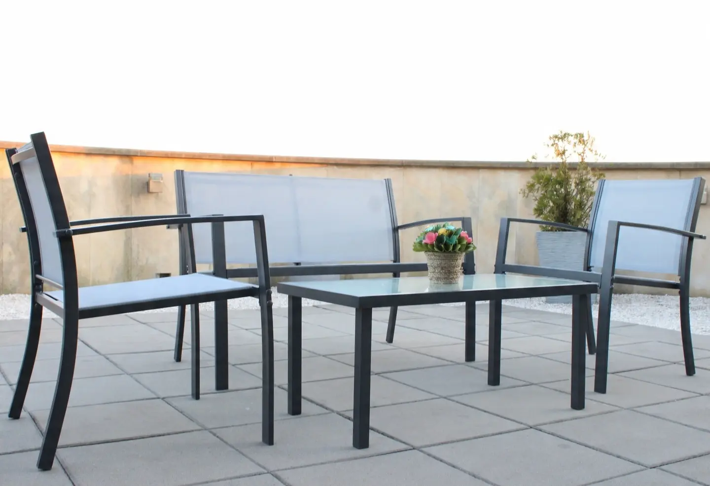 Set mobilier de gradina GardenLine ANH0846 (Grey) - 10