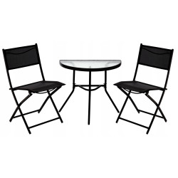 Set mobilier de gradina GardenLine SAD7132 (Black) Thumb