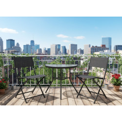 Set mobilier de gradina GardenLine SAD7132 (Black) Thumb