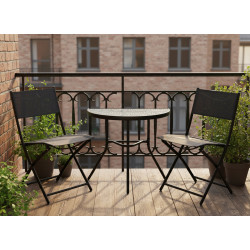 Set mobilier de gradina GardenLine SAD7132 (Black) Thumb