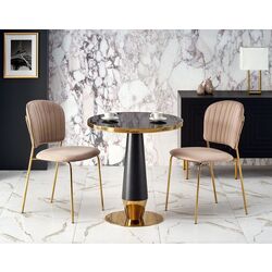 Masa Halmar Molina (Black Marble/Black/Gold)