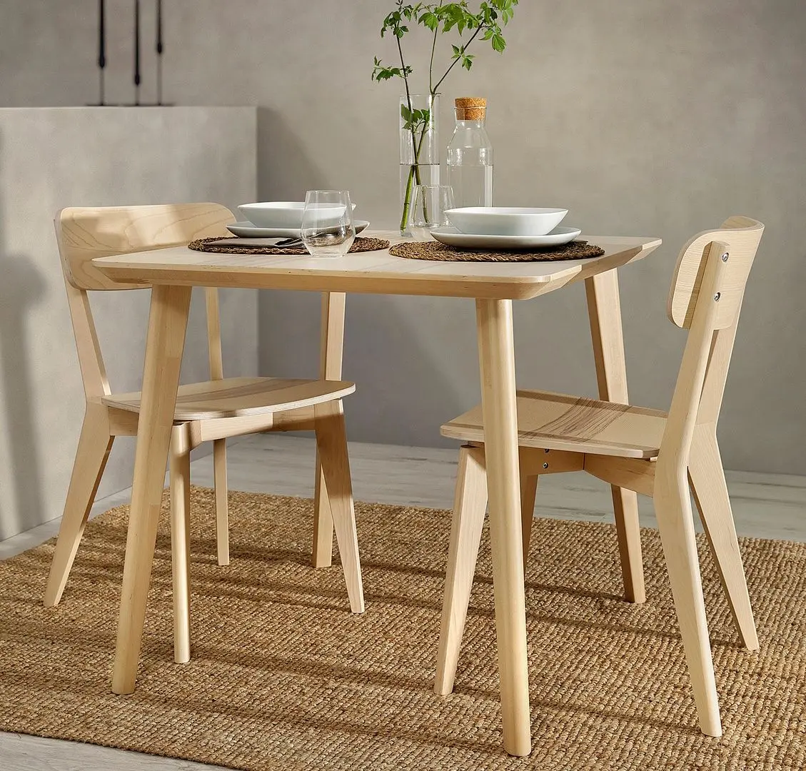 Masa Ikea Lisabo 88x78cm (Furnir frasin)