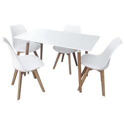 Set de sufragerie Marcel Prod SM4SHB01 1+4 (White/Oak) Thumb