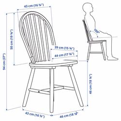 Set de sufragerie Ikea Skogsta/Danderyd 130cm 1+4 (Acacia/Alb) Thumb