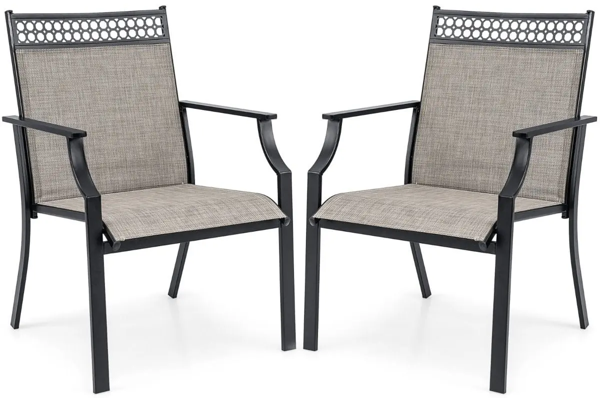 Набор садовых стульев Costway NP11362CF-2 (Brown) - 2