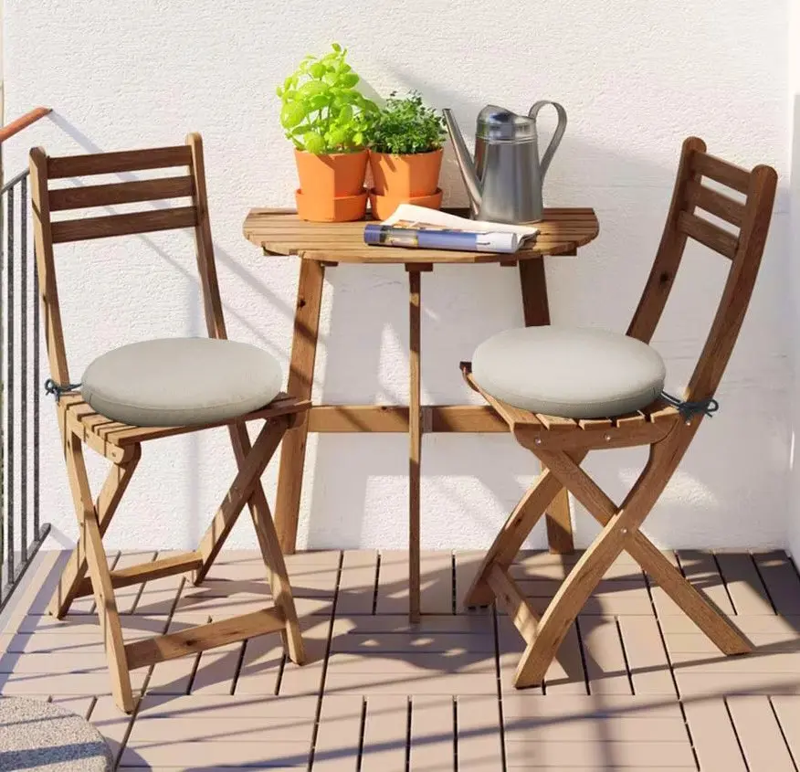 Set mobilier de gradina Ikea Askholmen/Froson/Duvholmen 1+2 70x44 (Maro/Bej)