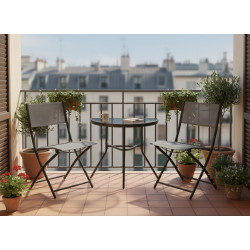 Set mobilier de gradina GardenLine SAD7149 (Grey) Thumb