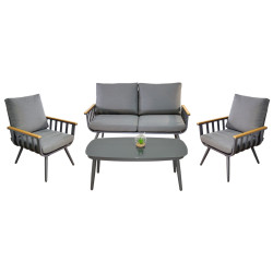Set mobilier de gradina GardenLine ALM8151 (Grey/Natural) Thumb