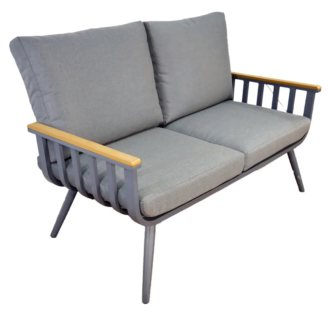 Set mobilier de gradina GardenLine ALM8151 (Grey/Natural) - 4