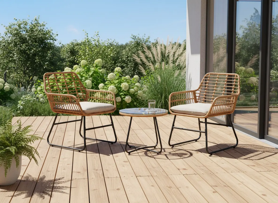 Set mobilier de gradina GardenLine ABI3408 (Light Brown/Black) - 5