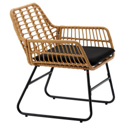 Set mobilier de gradina GardenLine ABI3392 (Light Brown/Black) Thumb