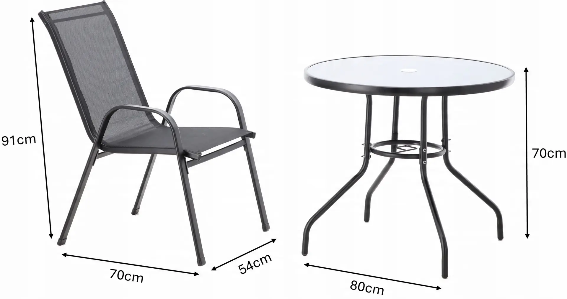 Комплект садовой мебели GardenLine TIH3514 (Grey/Black) - 2