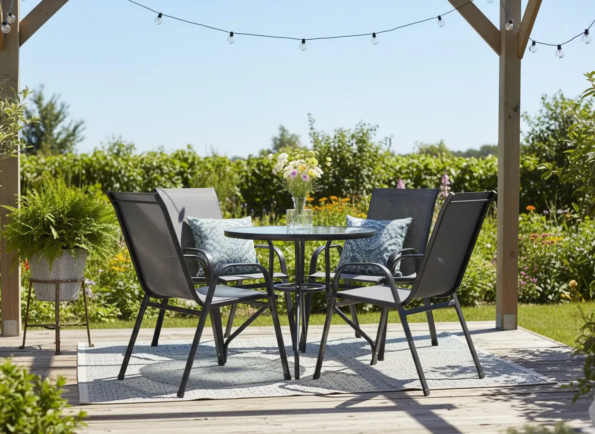 Комплект садовой мебели GardenLine TIH3514 (Grey/Black) - 4