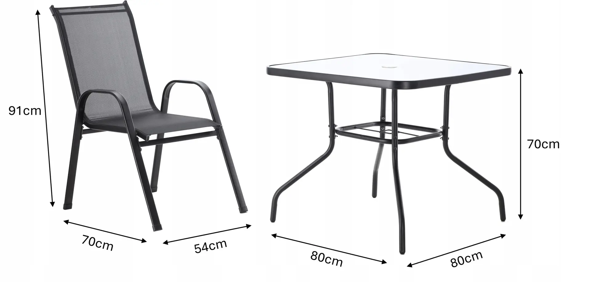 Комплект садовой мебели GardenLine TIH3521 (Black) - 7