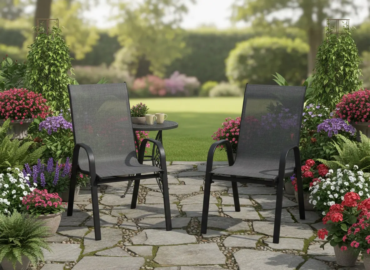 Комплект садовых стульев GardenLine NEO3685 (Black) - 7