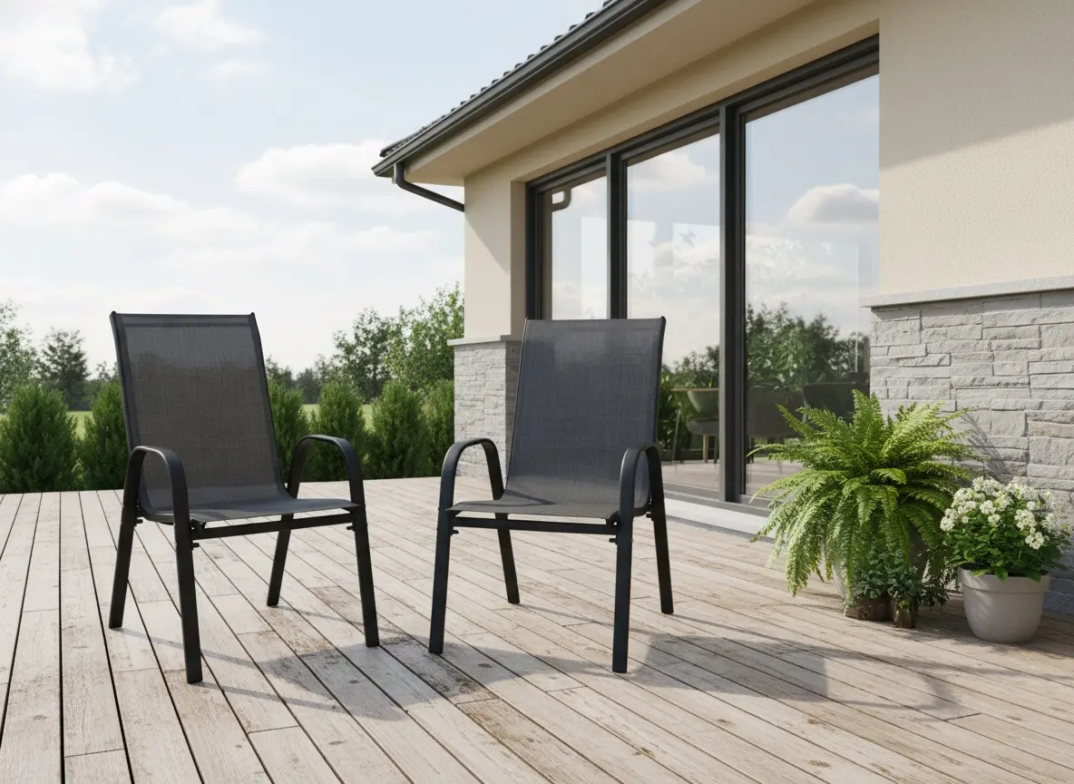 Комплект садовых стульев GardenLine NEO3685 (Black) - 8