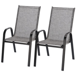 Комплект садовых стульев GardenLine NEO9917 (Grey/Black) Thumb