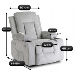 Кресло-реклайнер Mebel Elite Box 2 (Grey) Thumb