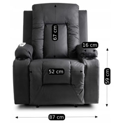 Fotoliu-recliner Mebel Elite Box (Black) Thumb