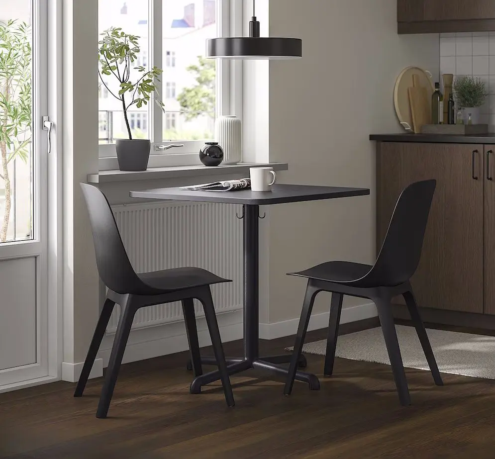 Set masa scaune Ikea Stenssele/Odger 70x70cm 1+2 (Antracit)