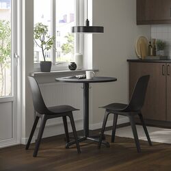 Set masa scaune Ikea Stensele/Odger 70cm 1+2 (Antracit)