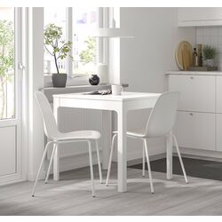 Set masa scaune Ikea Ekedalen/Lidas 80/120cm 1+2 (Alb) Thumb