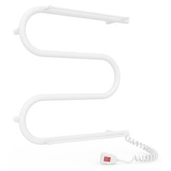 Полотенцесушитель электрический Laris Zebra Zmeevik 25 CK3 2 Shelves 500x500 Right (White)