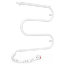 Полотенцесушитель электрический Laris Zebra Zmeevik 25 CK3 2 Shelves 500x500 Left (White)