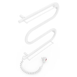 Полотенцесушитель электрический Laris Zebra Zmeevik 25 CK3 2 Shelves 500x500 Left (White) Thumb