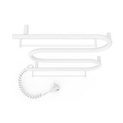 Полотенцесушитель электрический Laris Zebra Zmeevik 25 CK3 2 Shelves 500x500 Left (White) Thumb