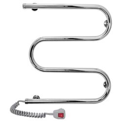 Полотенцесушитель электрический Laris Zmeevik 25 PC3 400x500 Left (Chrome)