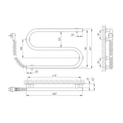 Uscator de prosoape electric Laris Zmeevik 25 CK2 550x330 Left (White) Thumb