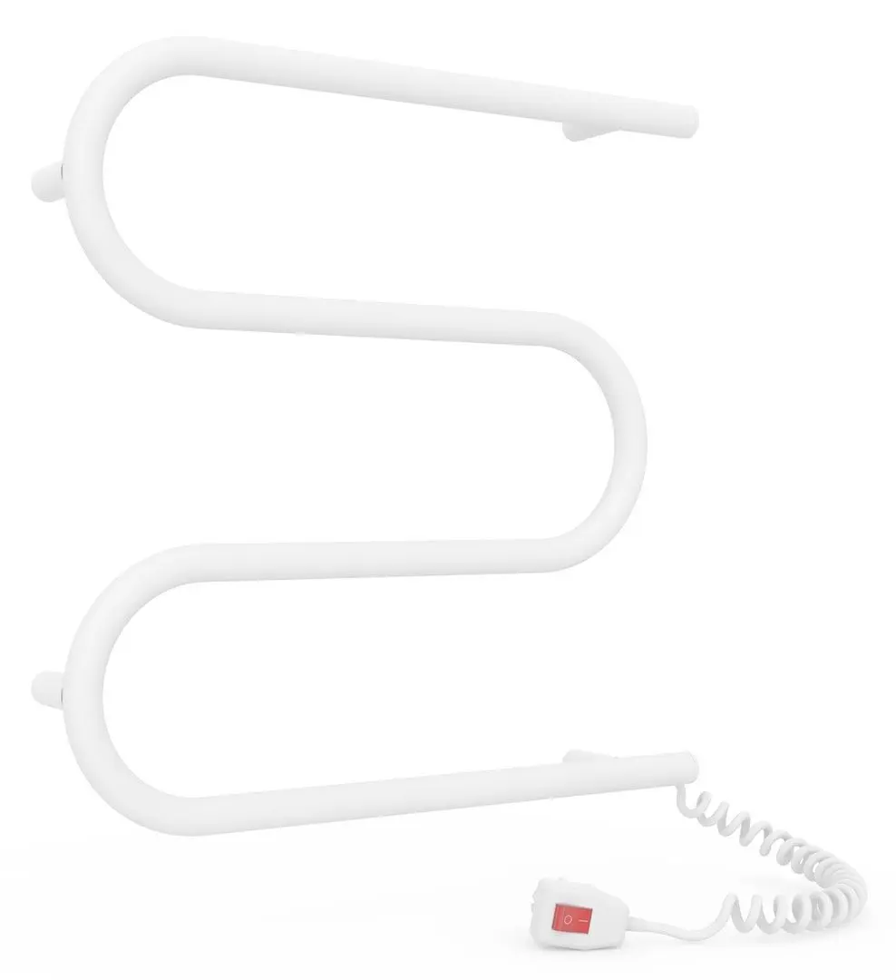 Полотенцесушитель электрический Laris Zebra Zmeevik 25 CK3 500x500 Right (White)