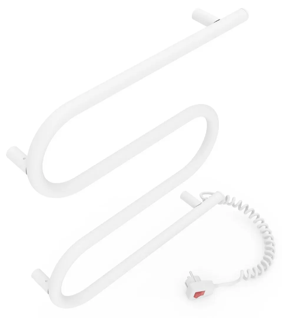 Полотенцесушитель электрический Laris Zebra Zmeevik 25 CK3 500x500 Right (White)