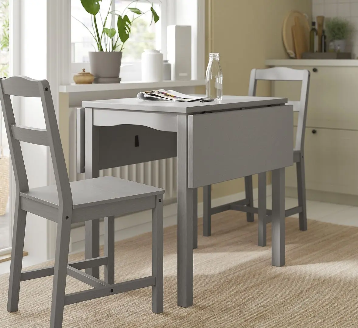 Masa plianta Ikea Hauga 55/82/109x74cm (Gri)