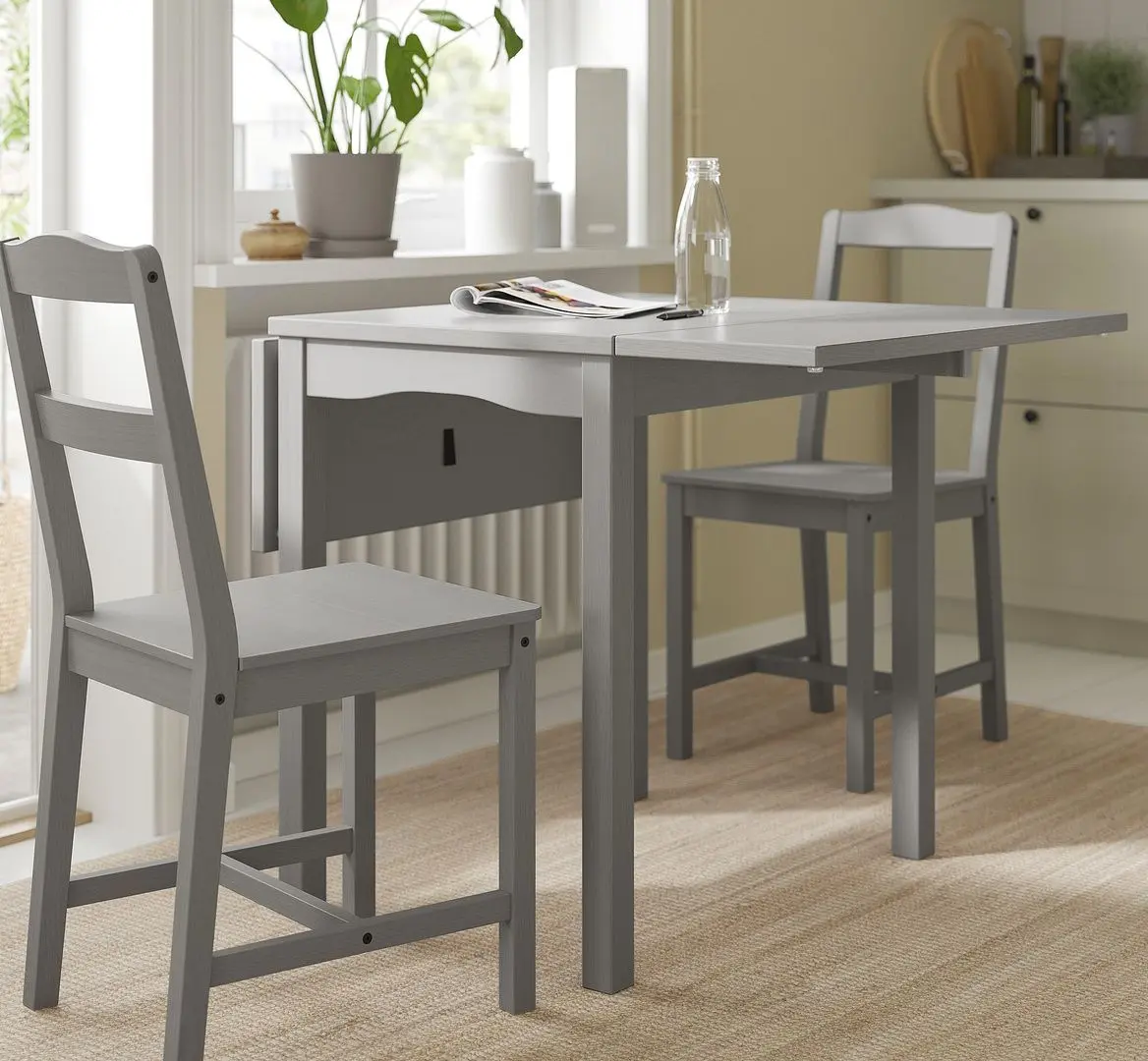 Masa plianta Ikea Hauga 55/82/109x74cm (Gri)