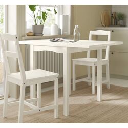 Masa plianta Ikea Hauga 55/82/109x74cm (Alb) Thumb