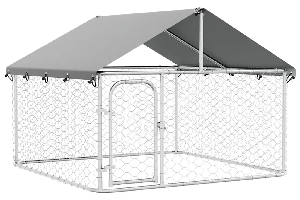 Вольер для собак VidaXL 171498 (Silver)