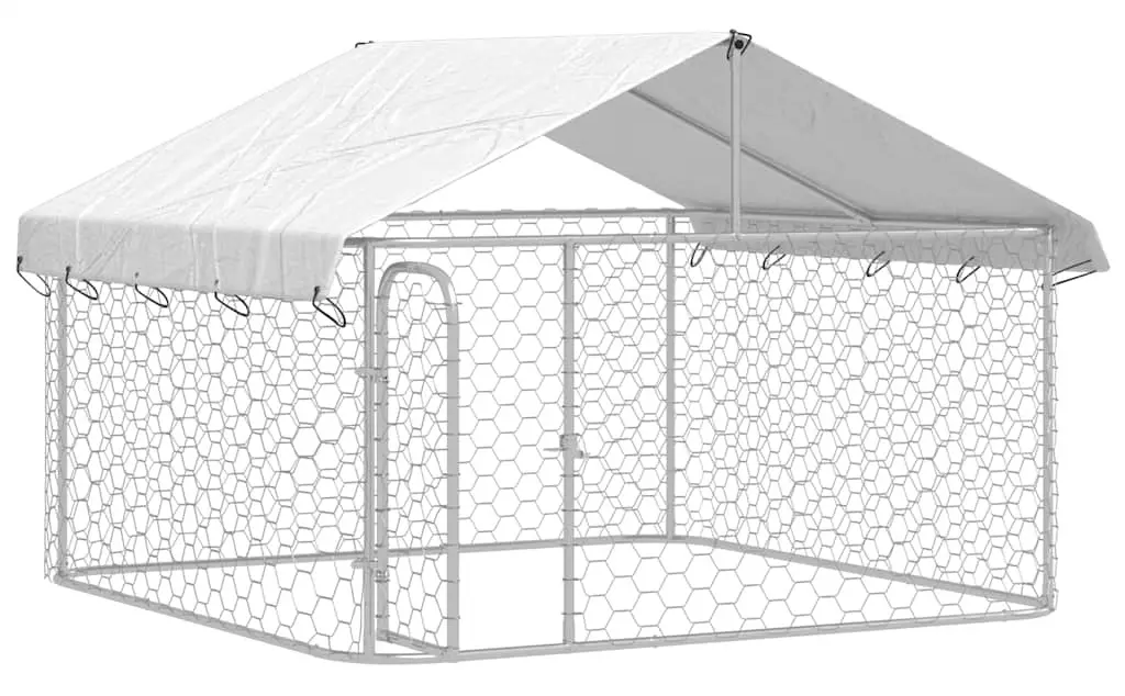 Вольер для собак VidaXL 171498 (Silver) - 2
