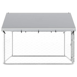 Вольер для собак VidaXL 171498 (Silver) Thumb