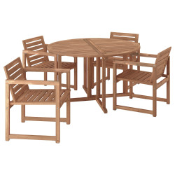Set mobilier de gradina Ikea Nammaro 1+2 130cm (Maro deschis) Thumb