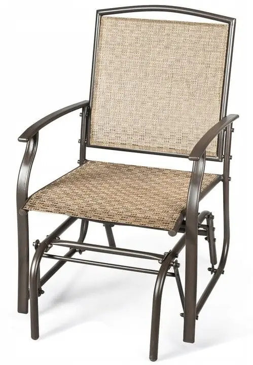 Fotoliu-balansoar de gradina Costway OP3906 9 (Brown) - 4